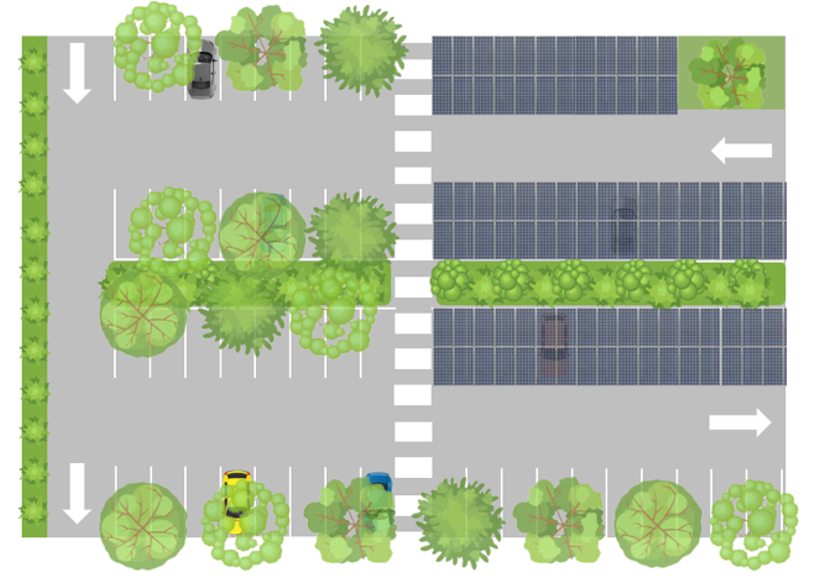 Solarisation parking étude technique